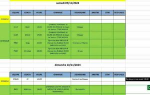 Match du Week-End du 09 et 10 novembre