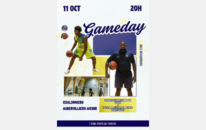 Gameday le 11 octobre 20h00