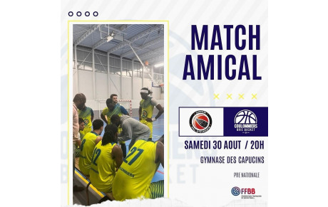 Match Amical le 30 Août 20H